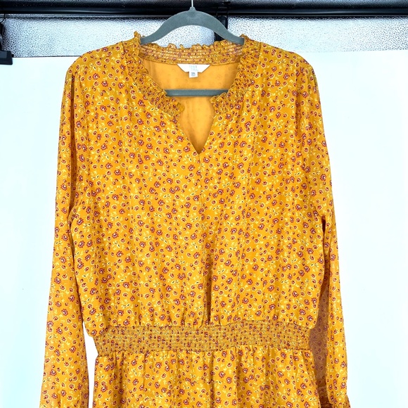 🚫SOLD!NWOT |•TIME AND TRU•| Pretty Boho Asymmetrical Floral Dress - Picture 2 of 9